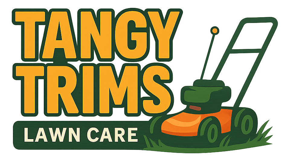 Tangy Trims Kid-Powered Lawn Care Logo